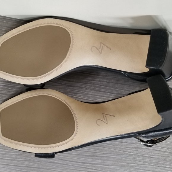 27 EDIT Naturalizer Iriss Ankle Strap Sandals, Black Leather, Womens Size 6.5 M - Picture 12 of 16